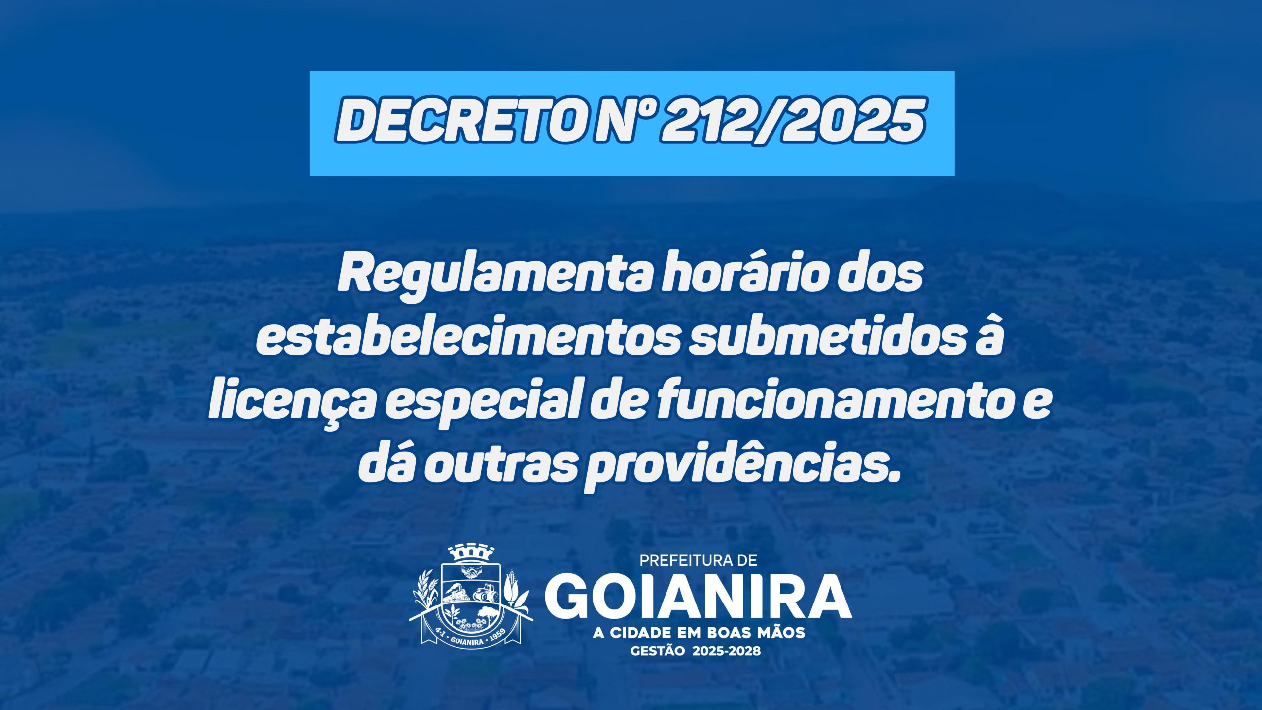 Goianira regulamenta horário de bares e distribuidoras de bebidas